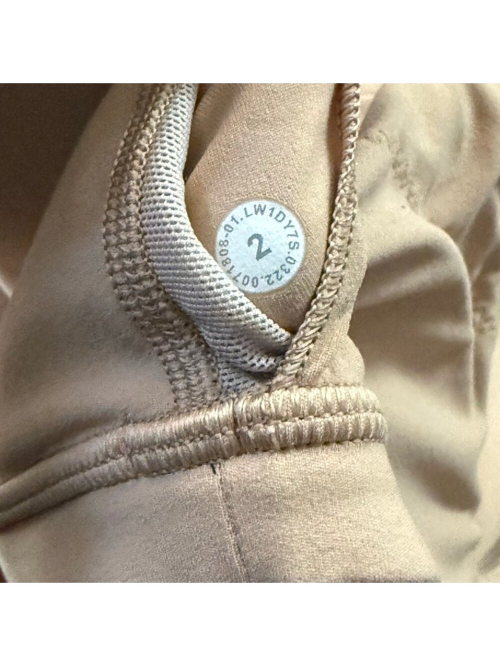 Lululemon Align Bodysuit Women Size 2 W1DY7S in CNTR Beige Nude NWT - Picture 8 of 16